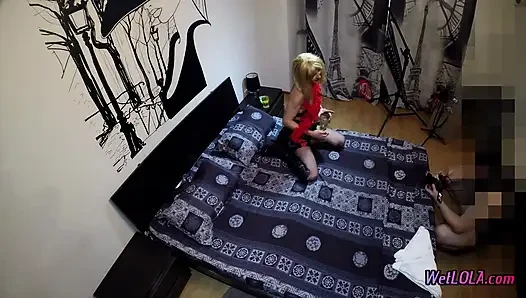 Yatakta cama işiyor