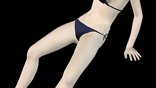 Animasyonlu 3 boyutlu porno - çok güzel kız orgazm olana kadar muzla mastürbasyon yapıyor