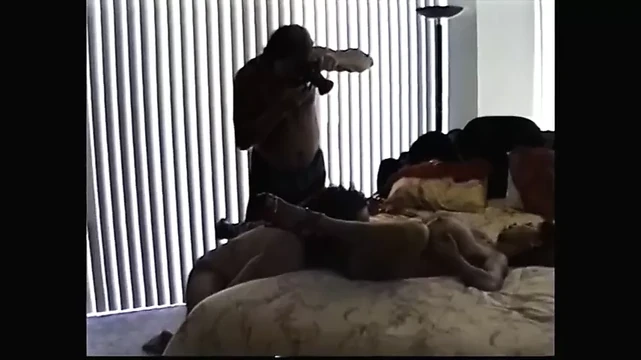 Minka и Ron Jeremy - за кулисами после фотосессии (1996)