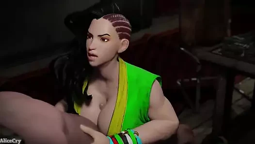 Laura memeyle muamele sırasında yüzüne ve göğüslerine boşalıyor