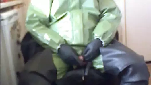 Hazmat suit wank.