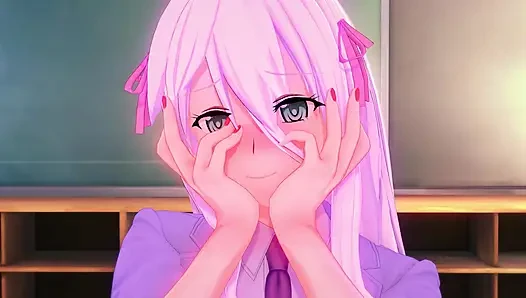 Öğretmen Rossweisse bana sakso çekmem için beni gözaltına gönderiyor - dxd ntr madness series
