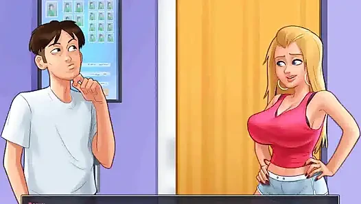 Yaz mevsimi efsanesi: ateşli sarışınla fotoğraf çekimi bölüm 164