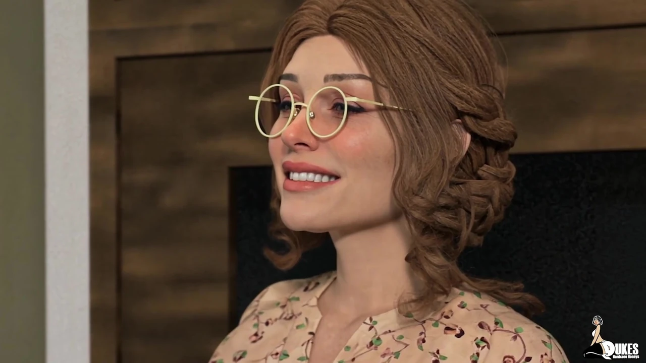 Horny frat boy fucks his uncle's new cute nerdy wife