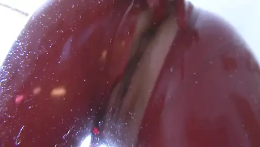 Lateks catsuit göt ve amcık servisi