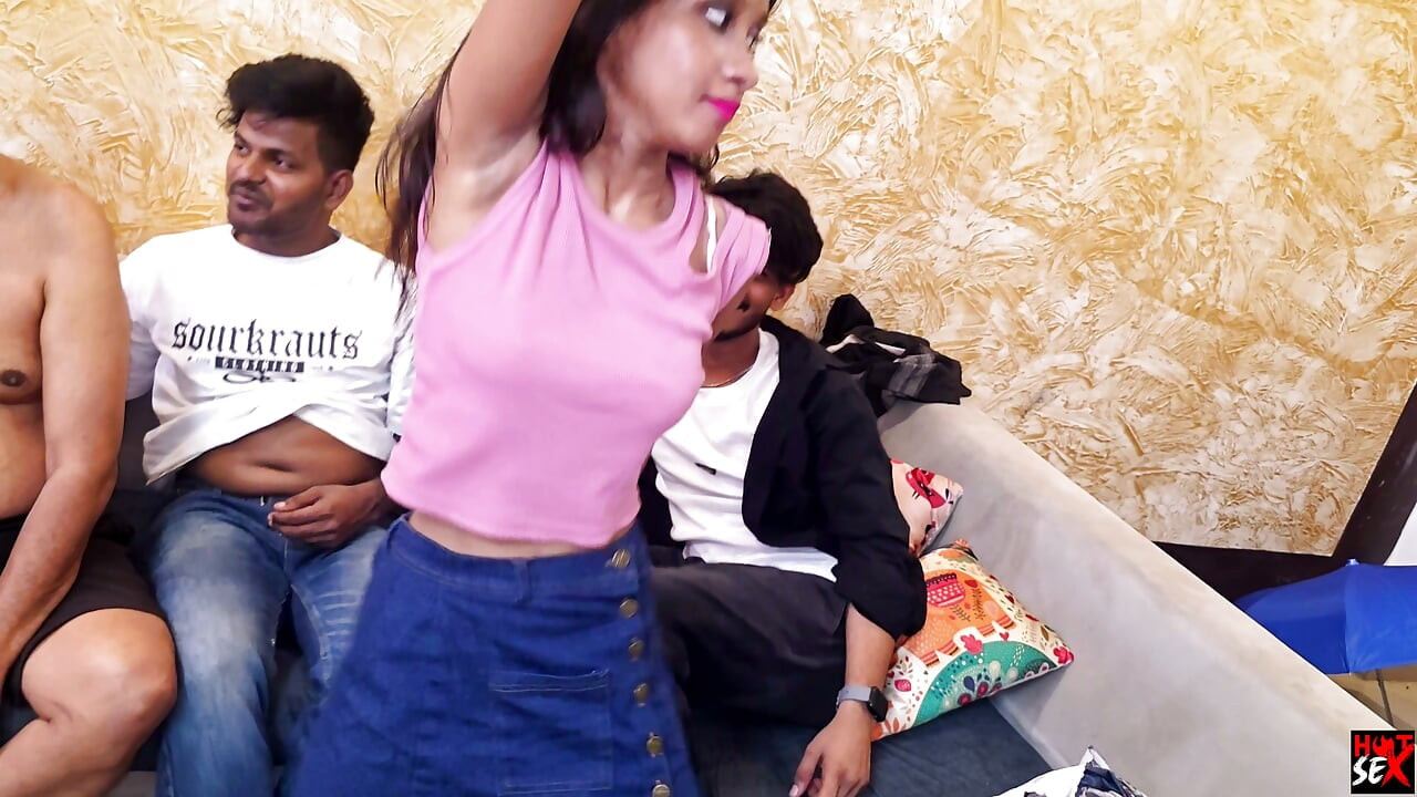 Indian Asian Desi uncle with Colleagues on the Houseparty Hardcore softcore FOURSOME  Fucking Video