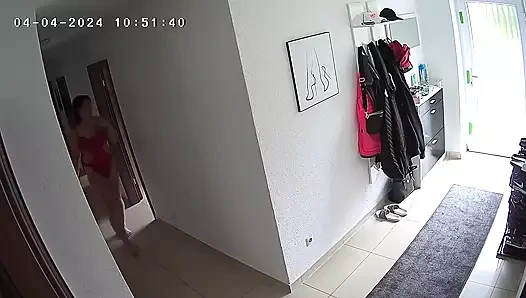 Ev kameraları samimi! Sabahları dölleme! Pussy Lubricated!