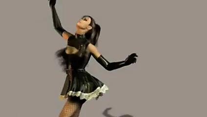 3d sanal Fransız hizmetçi iç çamaşırı alay