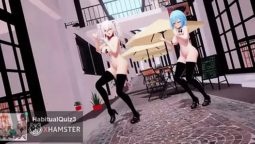 mmd r18 shishi lamy heart pie dans salonu sikiş sert dildo ahegao seks dansı halka açık grup seks 3d hentai
