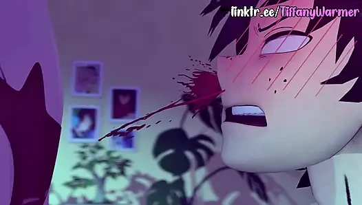 Deku ragdoll'un sıkı amını dolduruyor