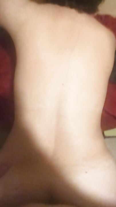 Fucked my hot wife with hands behind her back, standing, doggy style