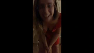 fransız kız dans ve yanıp sönen göt