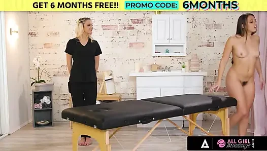 ALL GIRL MASSAGE - Gia Derza ve Kenna James ile bu ateşli vr masaj simülatöründe vahşi seks