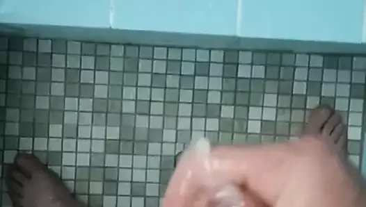 Dusche und cum