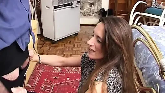 Seksi orta yaşlı seksi kadının sürtükte sınırı yok