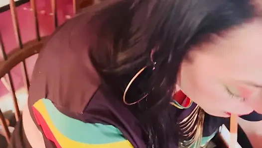 British Mom Tina Snua Double Pumping A Cigarette - Smoking Smoker Smokes OMI OME Drifting