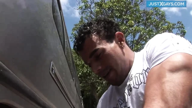 Horny boy sucks a chunky cock before getting fucked hard