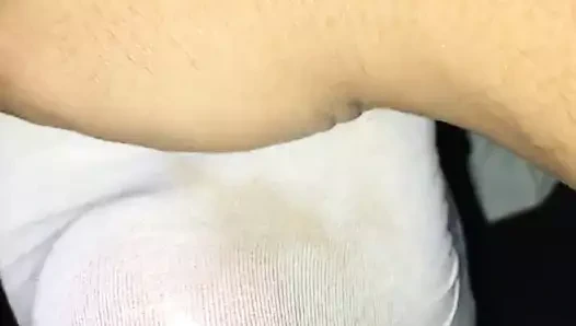 Siktir et ve boşalmak üzerinde hemşire çorap