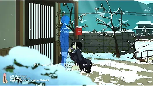 Hentai oyunu - büyük memeli bebek soğuk havada sert seks