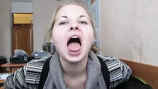 Dil hileleri, derin boğaz, tükürük, bademcikler, svetlana 20