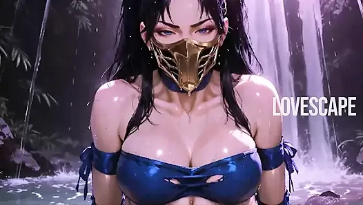 Kitana mortal kombat solo: çığlık çığlığa orgazm + yoğun sikiş