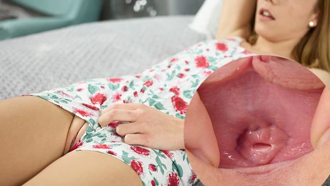 Minyon sarışın, gerçek bakire bekaretini gösterir. sonra kaybeder..