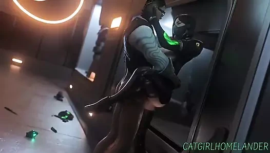 Seksi sevimli kız büyük yaraklı bir adam tarafından sikiliyor