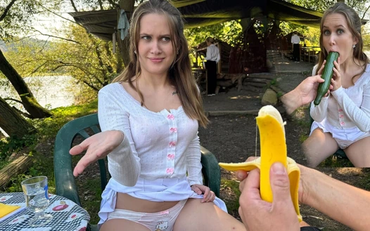 Perky tatlı una fairy nick ross ile nehir kenarında kör randevuya çıkıyor