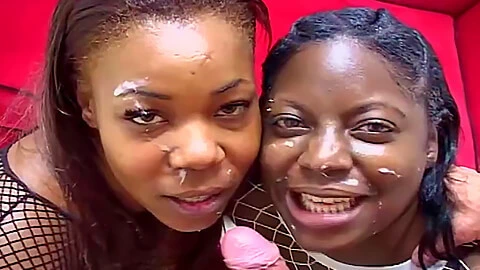 Yüz kahrolası ve sağladım üzerinde iki abanoz amatör