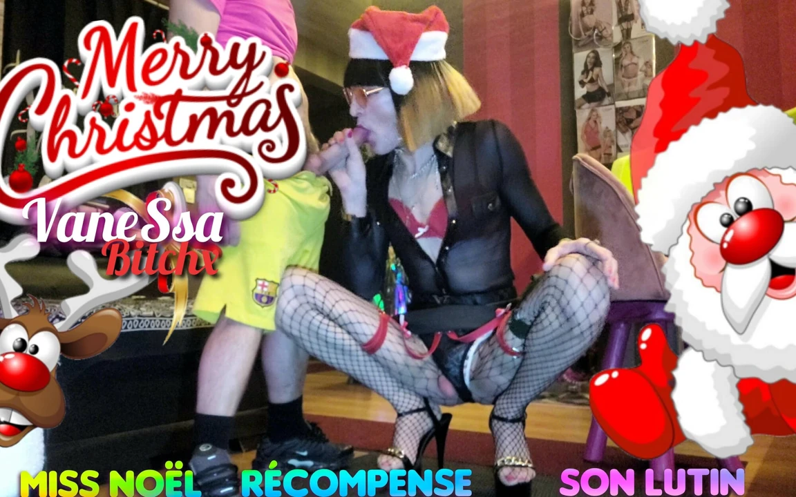 Bayan Noel, elfini iyi bir şekilde ve yüzüne boşalmayla ödüllendiriyor. Mutlu Noeller Vanessabitchx Parischiennetrvprod
