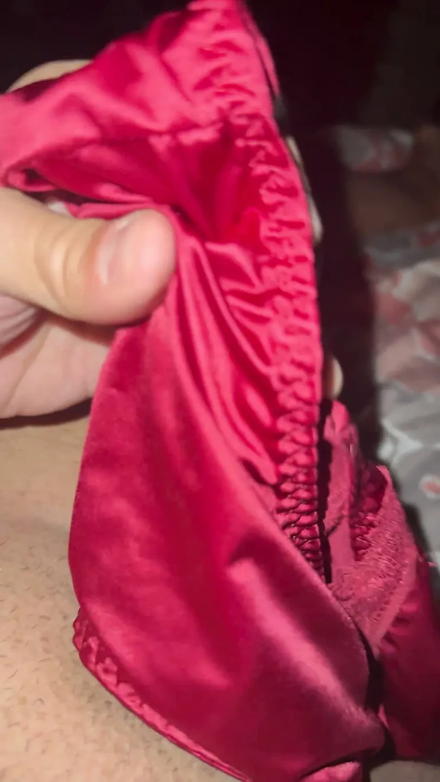 Juicey silky red panties