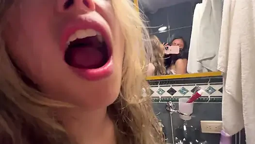 I have sexual encounters with my boss in the hotel bathroom twice, she is a lesbian