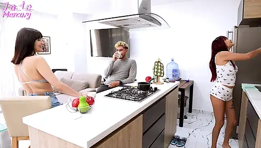 Komşuya şeker için gittim ama kocası bana penis verdi