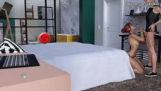 Aldatan evli genç kız gavat kocasının önünde küçük amının içindeki ilk büyük siyah yarağının tadını çıkarıyor - sapık yapımcı