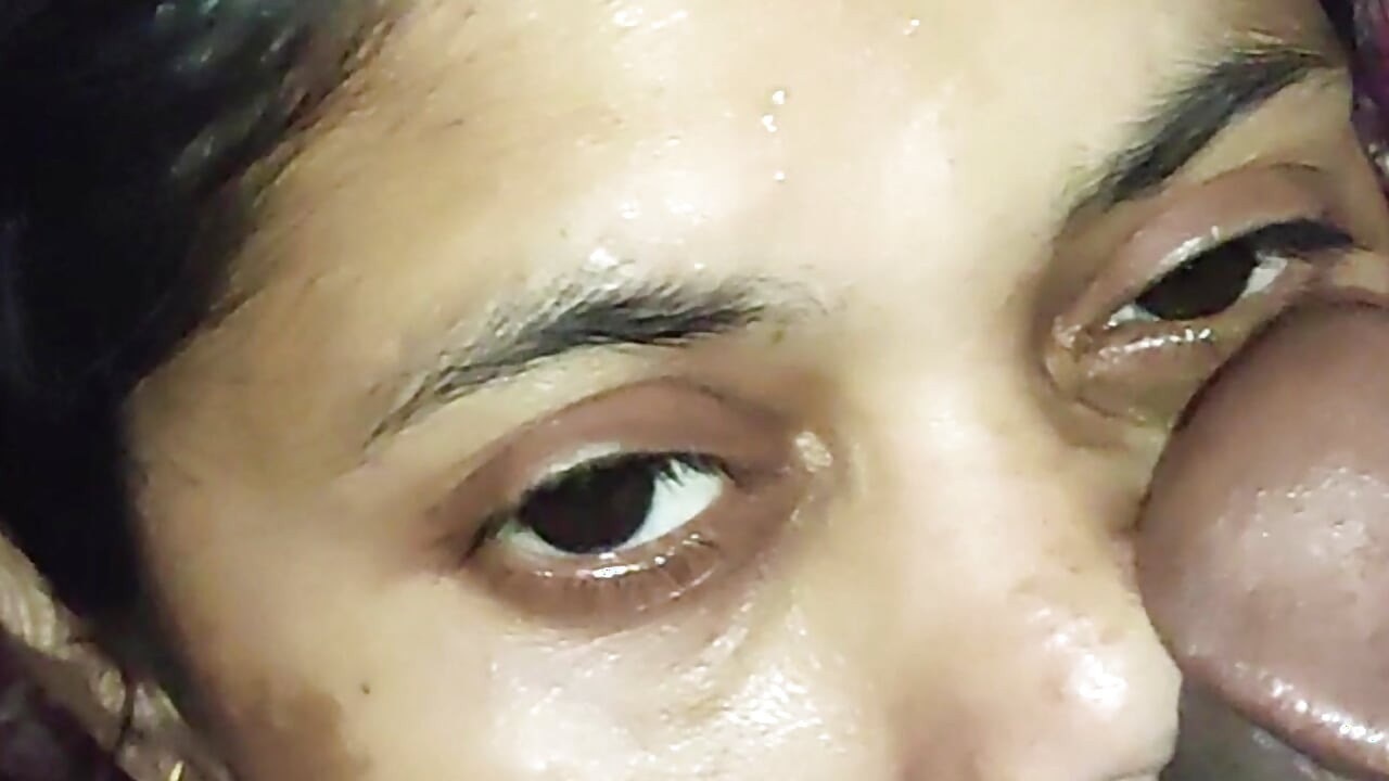 Sexy stepsister face covered with my cum after pussy fucked