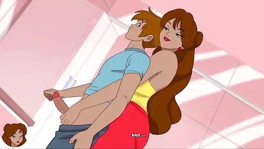 Milftoon drama - kayınvalide kayınvalide bir handjob verir