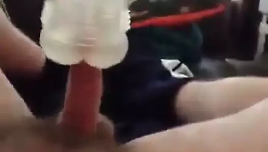 Fleshlight ve eller serbest boşalmak patlama