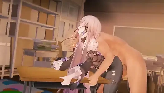 Honkai star rail - madam herta'nın seks günü - 3 boyutlu hentai animasyonu.
