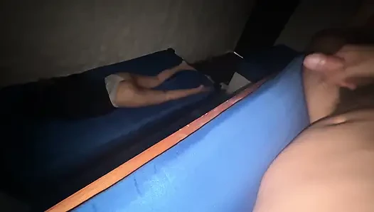 Masturbating while my stepsister touches herself