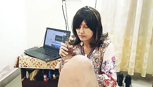 Милфа принимает нового любовника