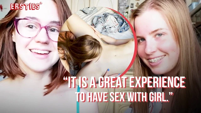 Ersties - симпатичная крошка Рита делает свое первое лесбийское секс-видео с Anca