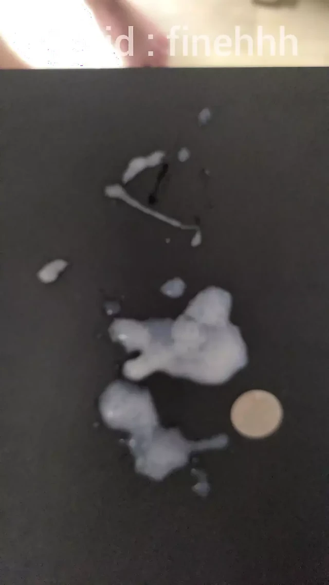 Korean male's pink penis, fresh cum spurts