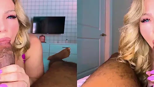 Vr 3d - büyük memeli orta yaşlı seksi kadın büyük zenci yarağını emiyor ve sikiyor