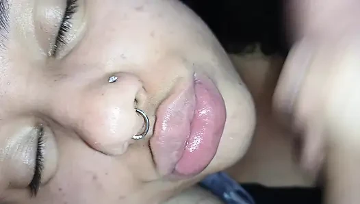 CREAMPIE ON HER SLUT FACE, SHE LOVES IT