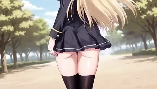 Üniformalar ve fantezi ile animasyonlu karşılaşma