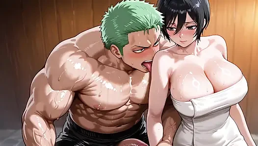 Zoro (OP) x Mikasa (AOT)