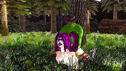 Kokoro ogre goblin canavar tarafından sert sikiliyor (11/11)