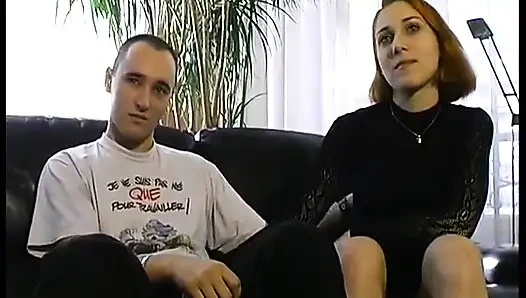 Küçük memeli güzel kızıl saçlı Crystal için ilk çift oyuncu seçmeleri