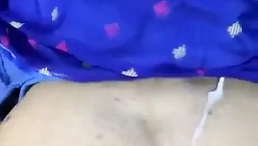 Bengali boudi kahrolası içinde köpek stil ile mavi saaree