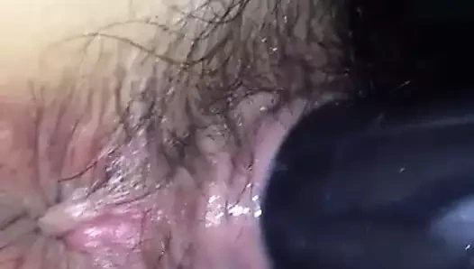 Kıllı Japon kız ile bir oyuncak içinde ona kedi